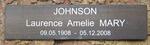 JOHNSON Laurence Amelie Mary 1908-2008