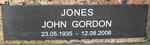 JONES John Gordon 1935-2008