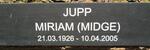 JUPP Miriam 1926-2005