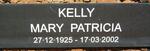 KELLY Mary Patricia 1925-2002