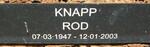 KNAPP Rod 1947-2003