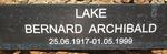 LAKE Bernard Archibald 1917-1999