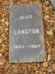 LANGTON Alice 1885-1967