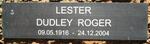 LESTER Dudley Roger 1916-2004
