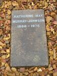JOHNSON Katherine May, MURRAY 1888-1975