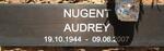 NUGENT Audrey 1944-2007