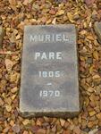 PARE Muriel 1905-1970