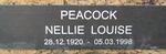 PEACOCK Nellie Louise 1920-1998