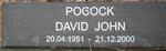 POCOCK David John 1951-2000