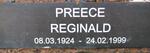 PREECE Reginald 1924-1999