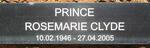 PRINCE Rosemarie Clyde 1946-2005