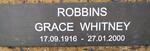 ROBBINS Grace Whitney 1916-2000
