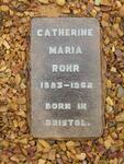 ROHR Catherine Maria 1883-1962
