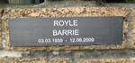 ROYLE Barrie 1939-2009