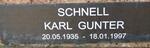 SCHNELL Karl Gunter 1935-1997