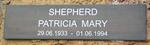 SHEPHERD Patricia Mary 1933-1994