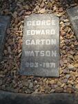 WATSON George Edward Garton 1903-1971