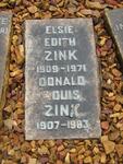 ZINK Donald Louis 1907-1983 & Elsie Edith 1909-1971