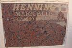 HENNING Maricelle 1980-2008