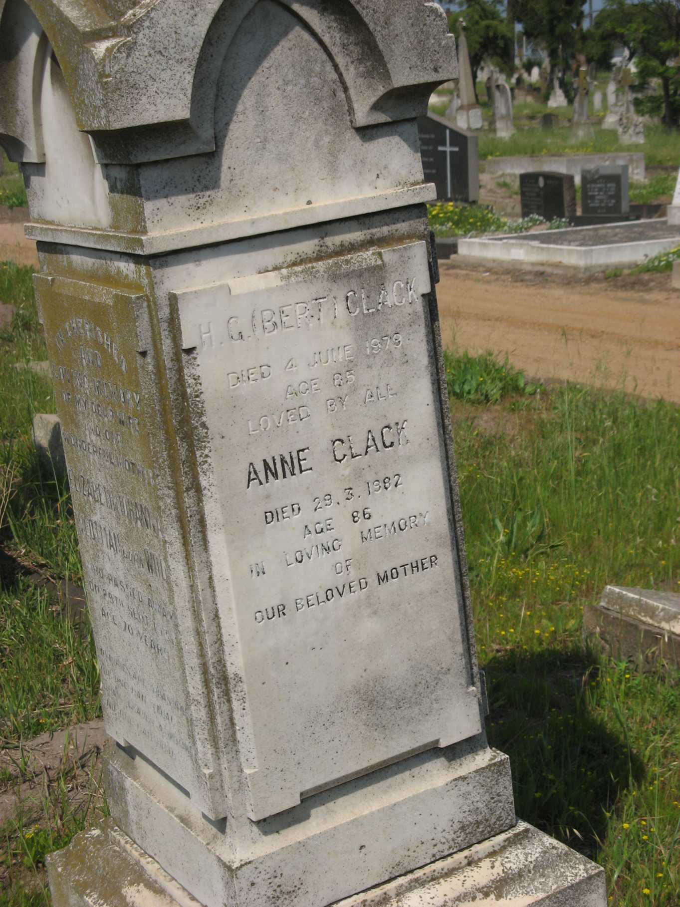 CLACK H.G. -1979 & Anne -1982