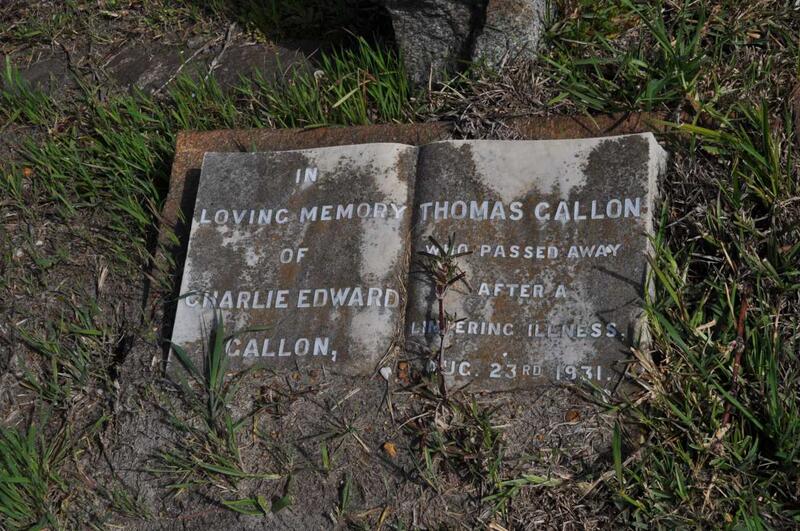 GALLON Charlie Edward :: GALLON Thomas -1931