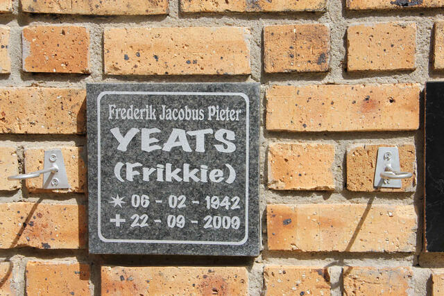 YEATS Frederik Jacobus Pieter 1942-2009