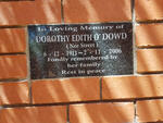 O'DOWD Dorothy Edith nee STREET 1913-2006