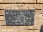 GIE Les 1907-1985 & Minnie 1912-1990