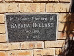 HOLLAND Barbara 1901-1987