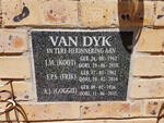 DYK A.J., van 1936-2013 :: VAN DYK F.P.S. 1962-2010 :: VAN DYK J.M. 1942-2010