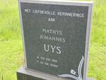 UYS Mathys Johannes 1915-2002