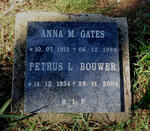 GATES Anna M. 1912-1990 :: BOUWER Petrus L. 1934-2004