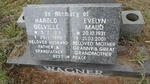 WAGNER Harold Delville 1918-1990 & Evelyn Maud 1931-2001