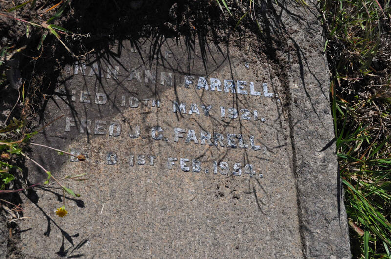 FARRELL Sarah Ann -1921 :: FARRELL Fred J.C. -1954