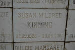 KINNING Susan Mildred 1925-2001