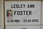 FOSTER Lesley Ann 1961-2002