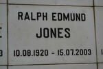 JONES Ralph Edmund 1920-2003