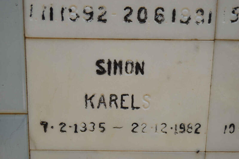KARELS Simon 1935-1982