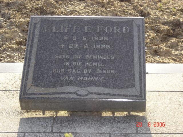 FORD Cliff E. 1926-1986