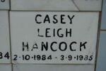 HANCOCK Casey Leigh 1984-1985