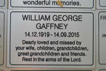 GAFFNEY William George 1919-2015