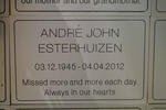 ESTERHUIZEN Andre John 1945-2012