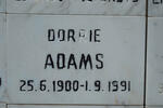 ADAMS Dorrie 1900-1991
