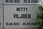 VILJOEN Betty 1923-2009