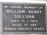 SULLIVAN William Henry -1965