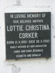 CORKER Lottie Christina 1931-2002