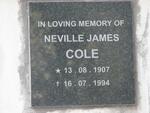 COLE Neville James 1907-1994