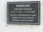 BRIDGER Amanda Lucille 1962-2009