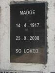 ? Madge 1917-2008