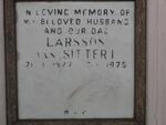 SITTERT Larsson, van 1927-1975